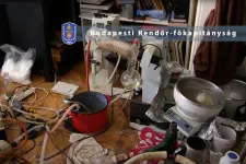 Droglaborra csapott le a rendőrség egy erzsébetvárosi bérházban