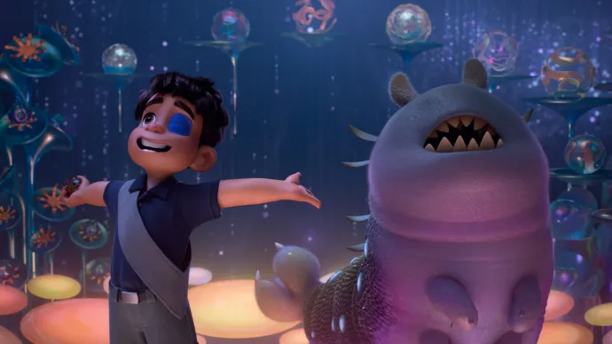 Elio és Glordon az Unióverzumban – Fotó: Pixar / Walt Disney