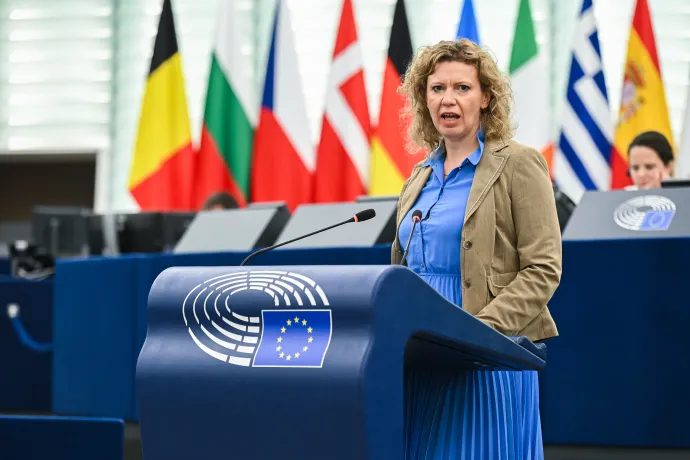 Kollár Kinga a keddi vitán – Fotó: Christian Creutz / Európai Parlament / Európai Unió