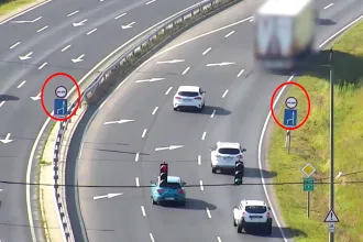 Drónnal figyelték az autókat és bírságoltak a veszprémi ellentmondásos útjelzésnél