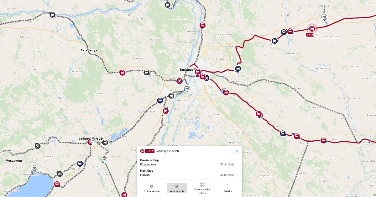 Ha kíváncsi, mennyit késik a vonat, segít az osztrák vasút térképe