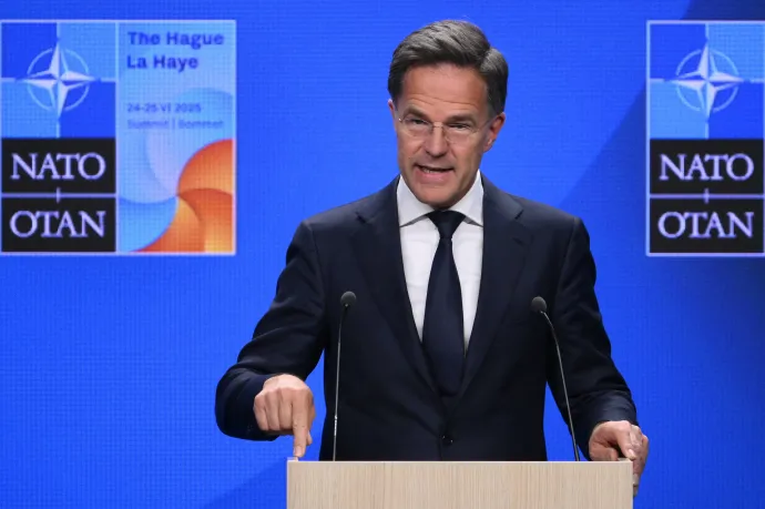 Mark Rutte, a NATO főtitkára – Fotó: John Thys / AFP