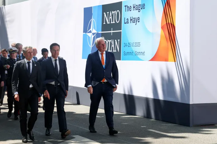 Mark Rutte NATO-főtitkár a helyszínen – Fotó: Yves Herman / Reuters