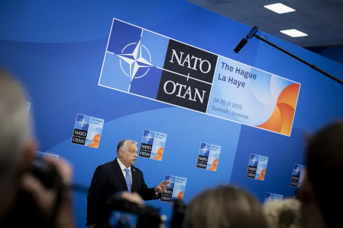 Orbán Viktor miniszterelnök érkezik a NATO-tagországok kétnapos csúcsértekezletének második napi ülésére Hágában 2025. június 25-én – Fischer Zoltán / Miniszterelnöki Kommunikációs Főosztály / MTI