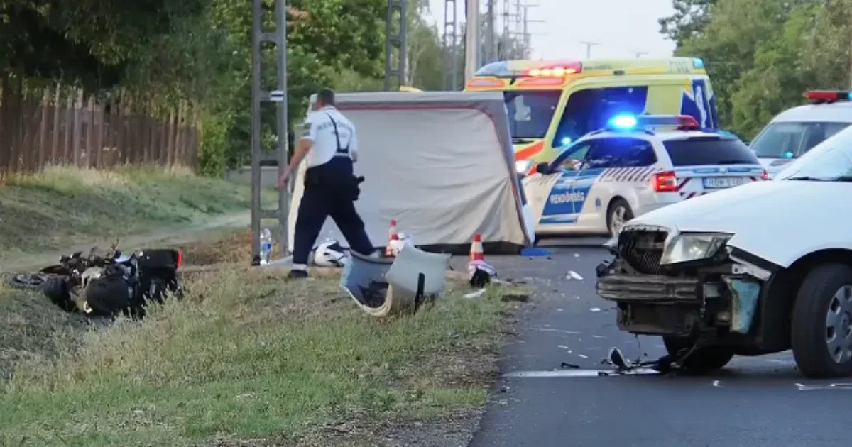 Az új motorját akarta kipróbálni, amikor villanyoszlopnak csapódott és szörnyethalt egy 47 éves férfi