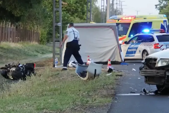 Az új motorját akarta kipróbálni, amikor villanyoszlopnak csapódott és szörnyethalt egy 47 éves férfi