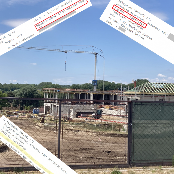 Több hektáron építkezik Mészáros Lőrinc és Várkonyi Andrea Felcsút határában