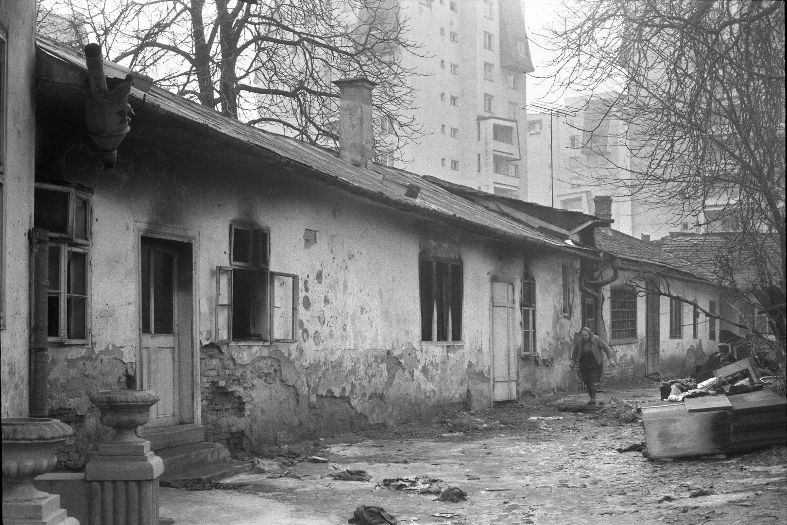 Épül az új Marosvásárhely (?), 1982 – Fotó: Erdélyi Lajos / Blinken OSA Archívum