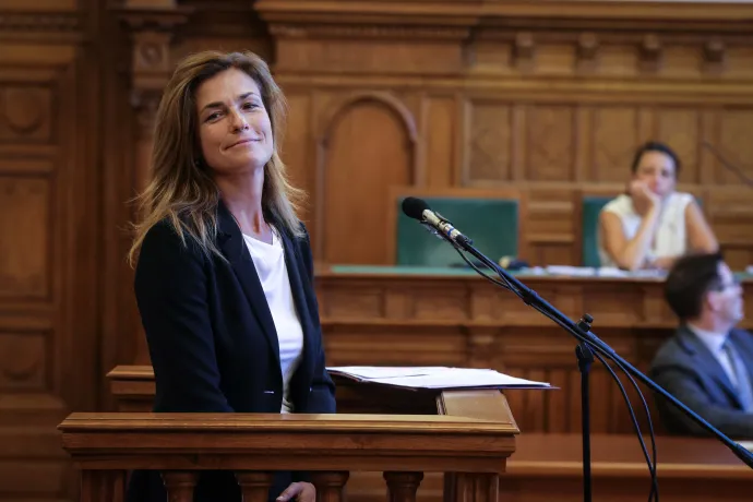 Varga Judit a meghallgatásán 2025. július 3-án – Fotó: Huszti István / Telex