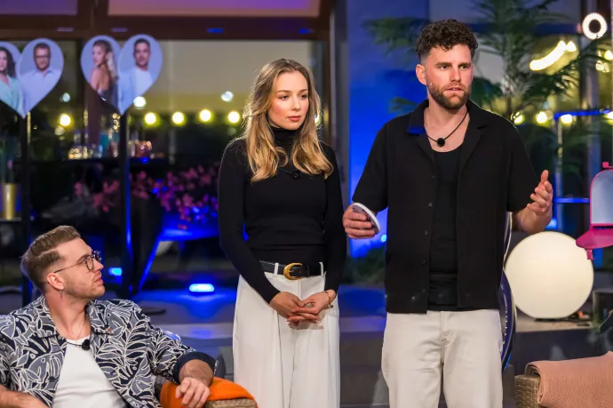 Osváth Zsolt, Kármán Odett és Kamarás Norbert az Exek csatájában – Fotó: RTL Sajtóklub