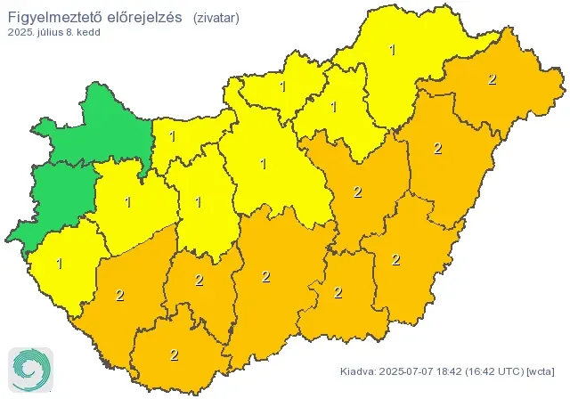 Forrás: HungaroMet