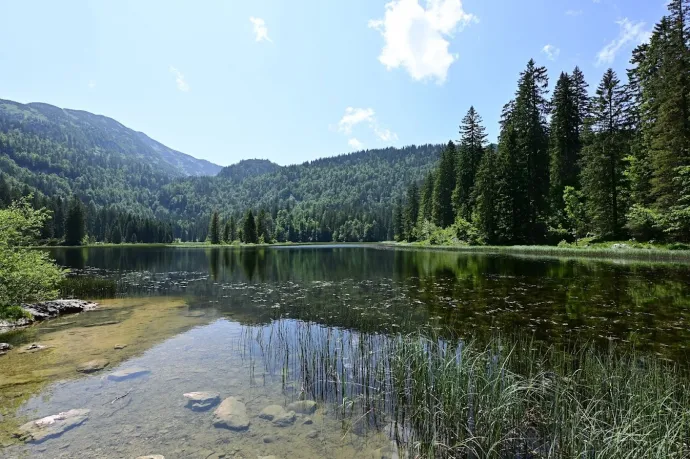 Leonhardkreuz, Obersee, vízesés, Lunzi-tó strandja – Fotó: Tenczer Gábor / Telex