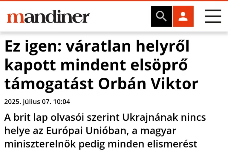 Orbán melletti, nem létező brit kiállást szemlézett az orosz közmédiától a Mandiner