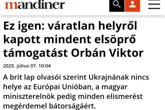 Orbán melletti, nem létező brit kiállást szemlézett az orosz közmédiától a Mandiner