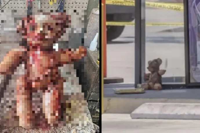 Emberi maradványokból készültnek tűnő játék mackók tűntek fel egy amerikai kisvárosban