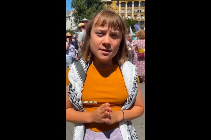 Szabálysértési eljárást indított Greta Thunberg ellen a budapesti rendőrség
