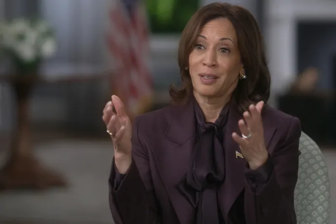 Kamala Harris a CBS 60 Minutes műsorában – Fotó: CBS