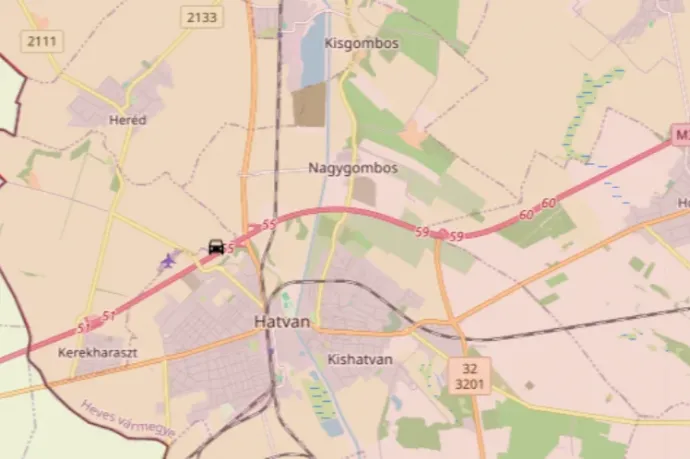 Négy autó karambolozott Hatvannál, több kilométeres a torlódás az M3-ason