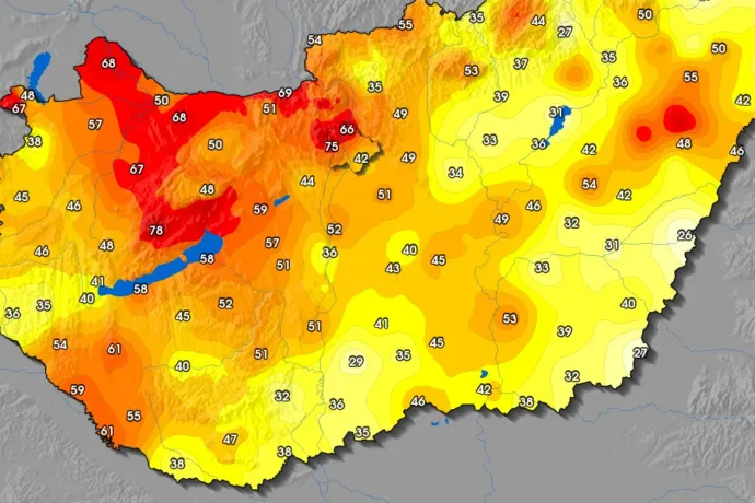 70 km/h feletti széllökések jelezték a hidegfrontot a Balatonnál