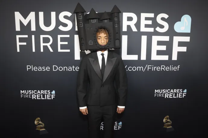 Jaden Smith egy Abodi kalapban a 67. Grammy-díj-átadón, a kaliforniai Los Angelesben, 2025. február 2-án – Fotó: Stewart Cook / CBS / Getty Images