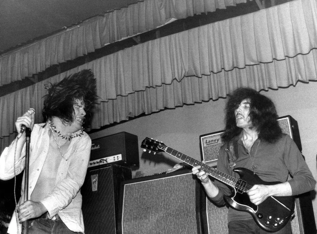 Ozzy és Tony Iommi egy koncerten 1969. augusztus 1-én, még Earth néven – Fotó: Ellen Poppinga / K&K / Redferns / Getty Images