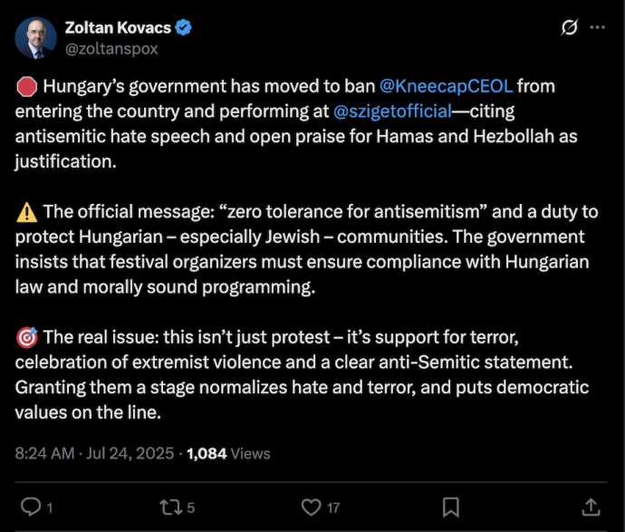 Fotó: X / Zoltan Kovacs