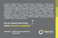 Csatlakozz a RegioConsulthoz, közbeszerzési szakemberrel és tanácsadóval is bővítik csapatukat! (x)
