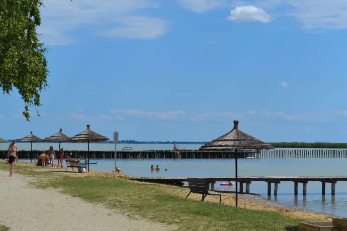 A tavaly átadott strand Fertőszéleskúton (Breitenbrunn) – Fotó: Nagy Márta / Telex