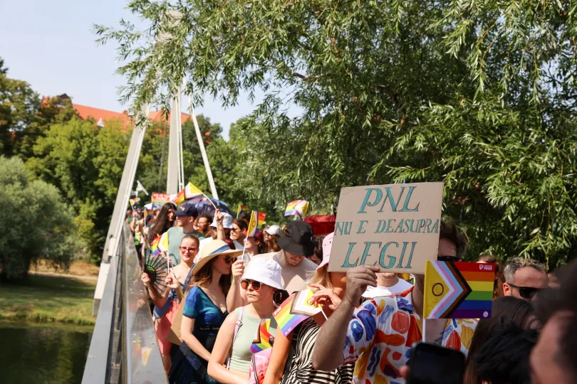 Inkább tüntetés, mint bulizás – Fotó: Gál László / Transtelex