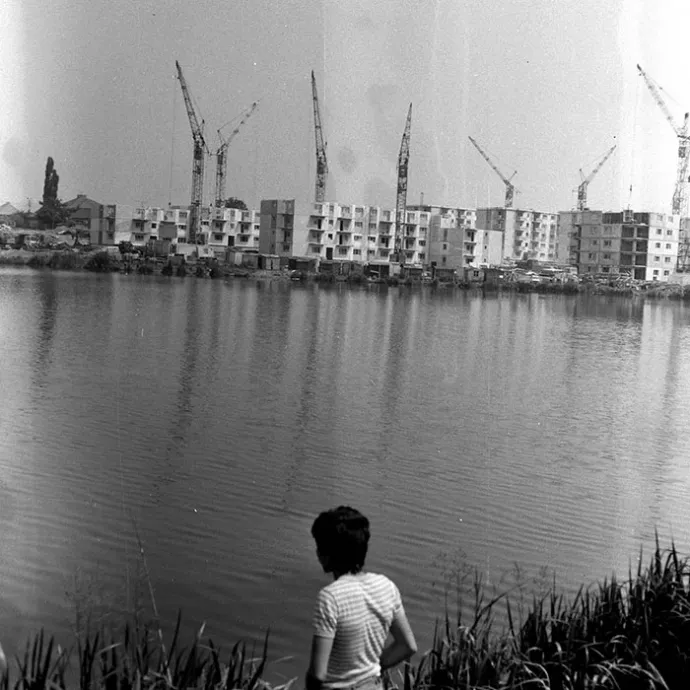 Kolozsvári Szamos-part az 1970-es évek végén – Fotó: Minerva Művelődési Egyesület