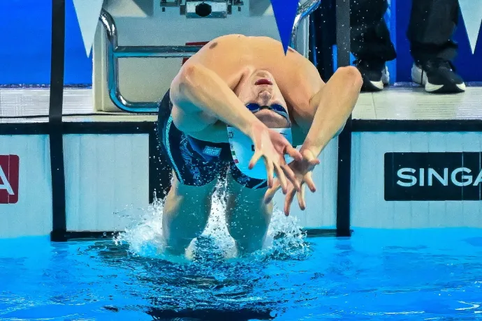 Kós Hubert a legjobb idővel vb-döntős 100 háton