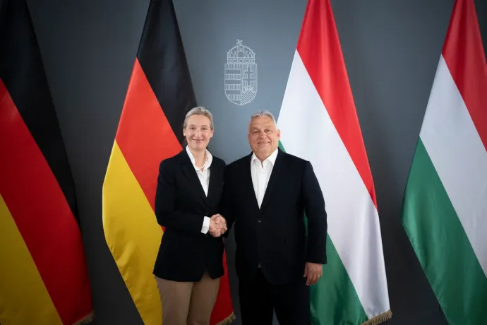 Orbán a Karmelitában fogadta az AfD társelnökét