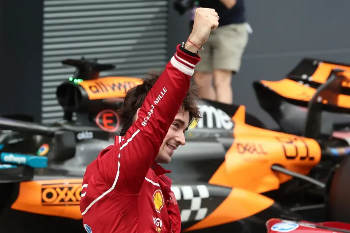 Leclerc mindenkit meglepve nyerte a hungaroringi időmérőt, Verstappen egy Sauber mögött a nyolcadik