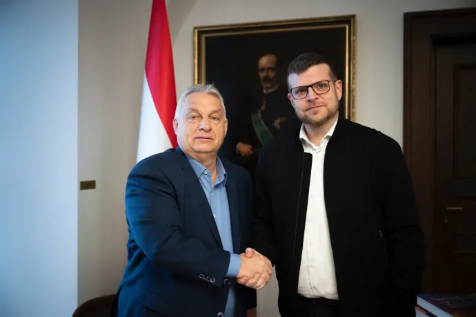 Vámos Zoltán Orbán Viktorral a Karmelita kolostorban – Fotó: Vámos Zoltán / Facebook