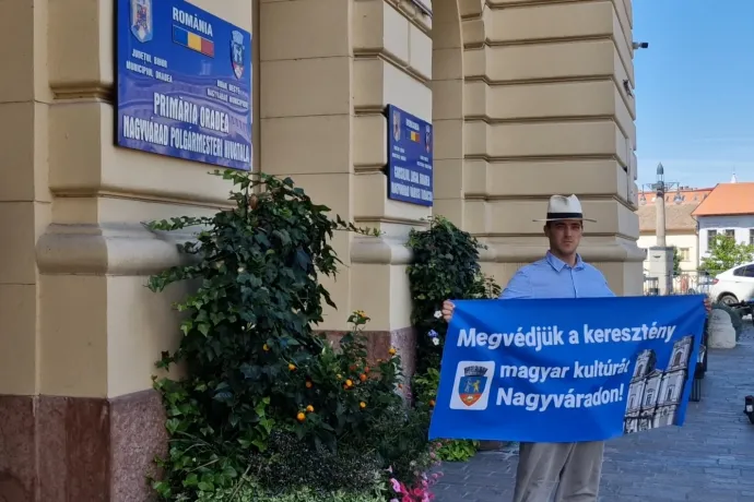 CitizenGO akció Nagyváradon – Fotó: Istoria Ordinului Premonstratens din Oradea