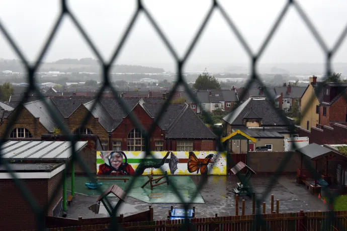 Játszótér Rotherhamben 2014 októberében – Fotó: Oli Scarff / AFP