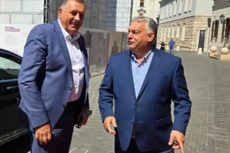 Orbán receives recently sentenced Bosnian Serb leader Milorad Dodik in Budapest