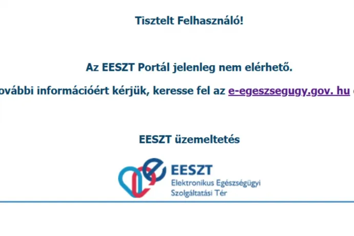 Még mindig nem működik a digitális közigazgatás: hibát jelez az EESZT és a magyarorszag.hu