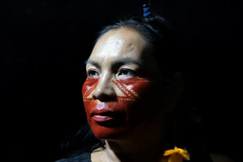 Brazil őslakos asszonyok, a Kayapo és a Yawanawa törzsekből – Fotó: Jorge Silva / Reuters