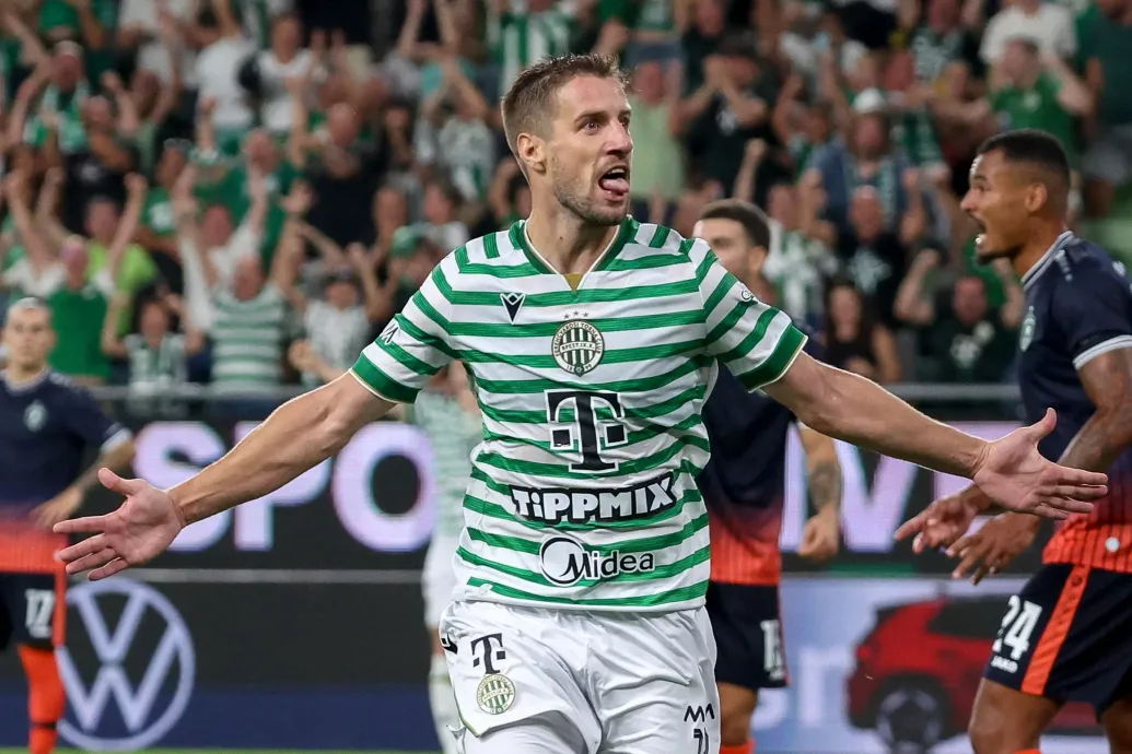Varga Barnabás duplájával és Szalai fejesével jutott tovább a Fradi a Bajnokok Ligájában