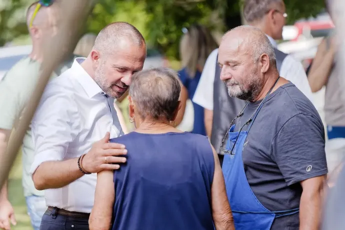 Gyopáros Alpár falujáráson Rábaszentmiklóson – Forrás: Gyopáros Alpár / Facebook