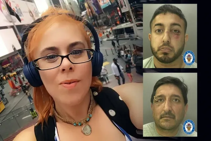 Aimee Betro, Mohammed Nazir és apja, Mohammed Aslam – Fotó: West Midlands Police