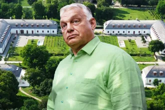 A drone video shows Viktor Orbán's father's residential property in Hatvanpuszta