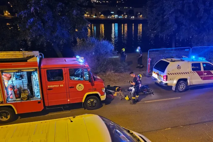 A kövekre zuhant a rakpartról egy fiatal nő a belvárosban, súlyos végtagsérüléssel vitték kórházba