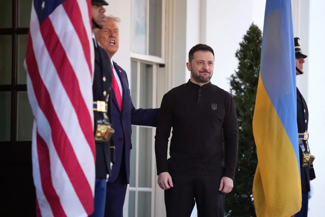 Érkeznek az európai vezetők Washingtonba, hamarosan kezdődik Trump és Zelenszkij találkozója Kép
