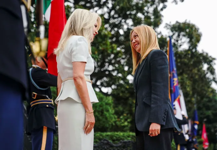 Giorgia Meloni olasz miniszterelnök – Fotó: Nathan Howard / Reuters