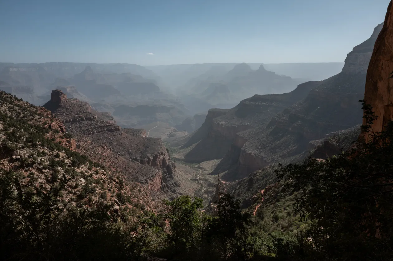 Bright Angel Trail útvonal lefelé a canyonba – Fotó: Bődey János / Telex
