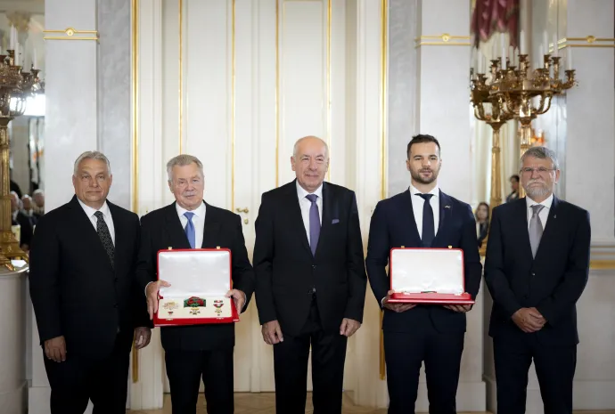 Farkas Bertalan és Kapu Tibor átvette a Magyar Szent István Rendet – Fotó: Fischer Zoltán / MTVA 