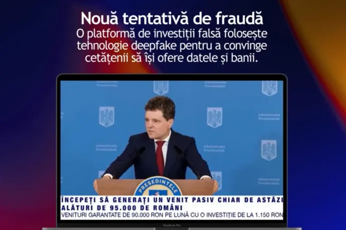 Nicușor Dan arcképével ígérnek gyors meggazdagodást csalók