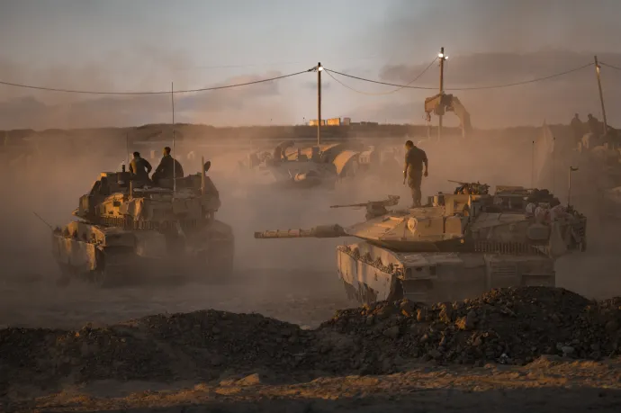 Pozíciókat vettek fel Gázaváros határában az izraeli erők, előkészítik az ostromot